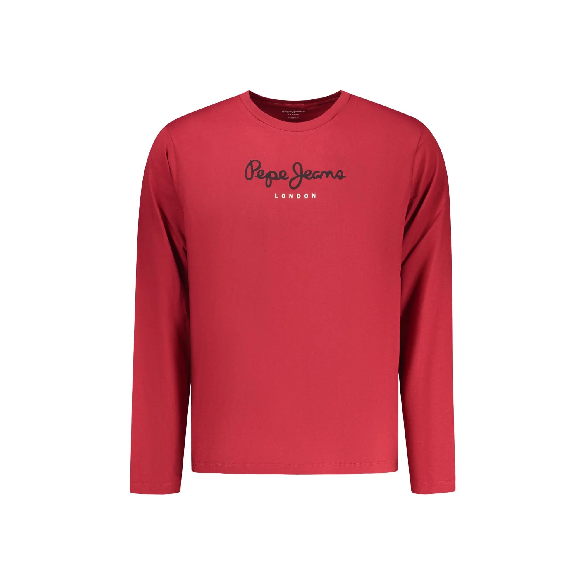 Pepe Jeans T-Shirt Maniche Lunghe Uomo Rossa Stampa Rosso - foto prodotto